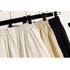 Dimanaf 2025 Plus Size Shorts Summer Women Elastic Loose High Waist Casual Short Pants Basic New Wide Leg Pants