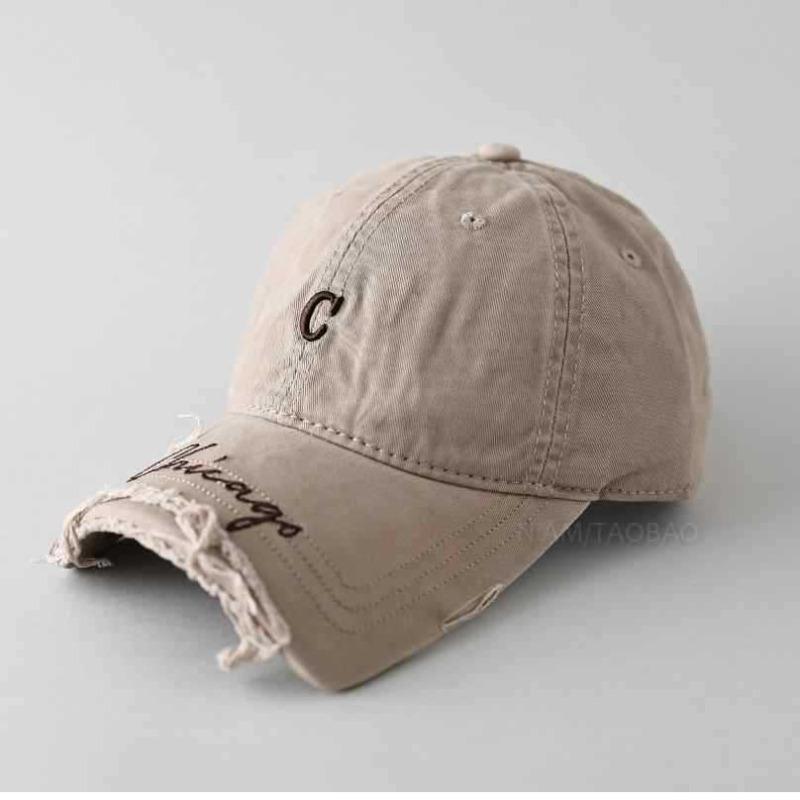 Broken brim letter embroidery edging baseball cap men's and women's fashion trend casual versatile cap