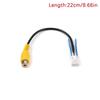 10 Pin Car Rear View 360° Backup Camera Video Input Output Cable Adapter Wiring Connector Radio Accessories