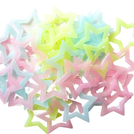 100/40Pcs 3D Glow In the Dark Stars Ceiling Wall Stickers