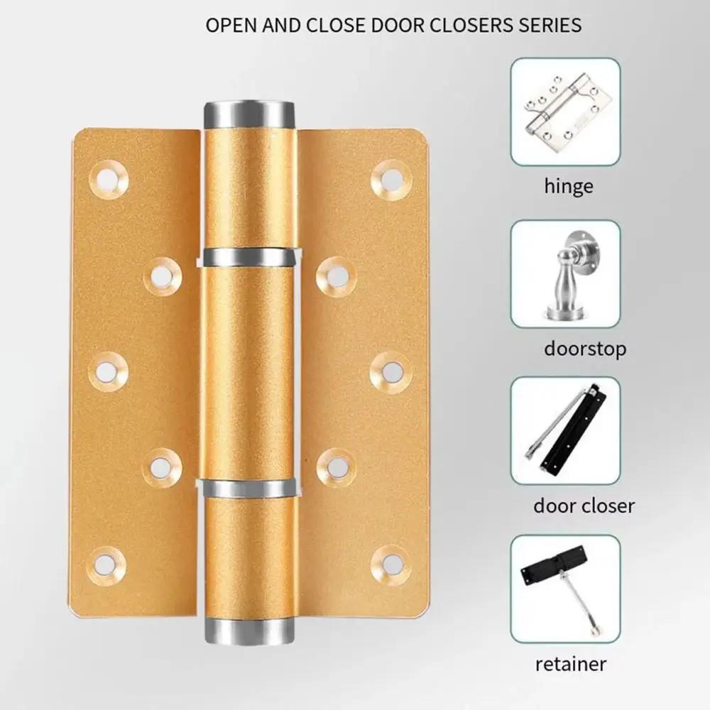 Silent Close Hydraulic Adjustable Hinge Invisible Mounting Adjustable Automatic Door Closing Device Folding