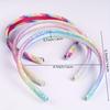 Colorful Sequin Mermaid Hairband - Festive Rainbow Design, Perfect for Parties & Special Occasions, Durable Plastic