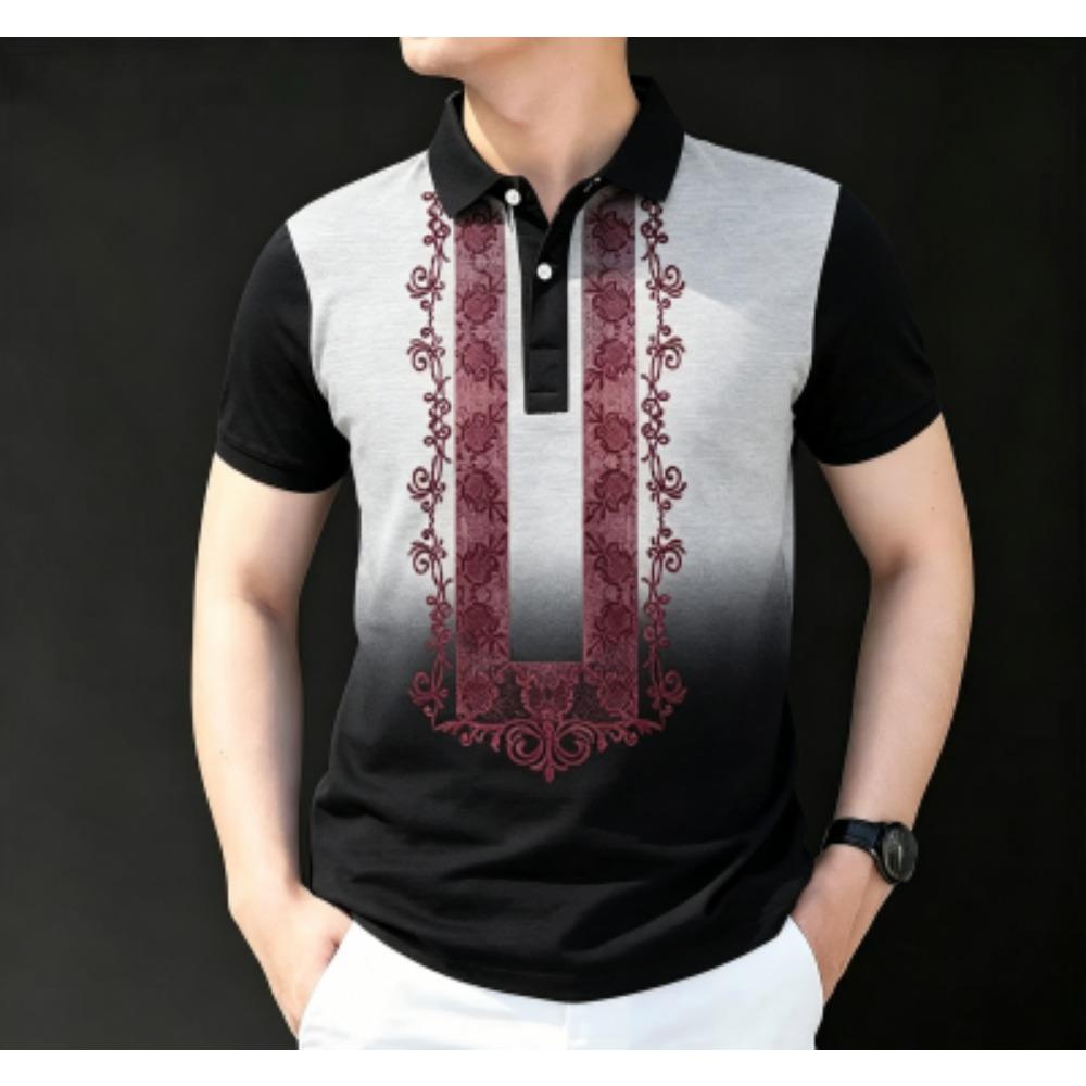 Summer 10 Color Leopard Print Polo Shirt Men's Outdoor Street Short Sleeve Tees Top Fashion Home Casual T-shirt Men's and Women's Polo Shirt