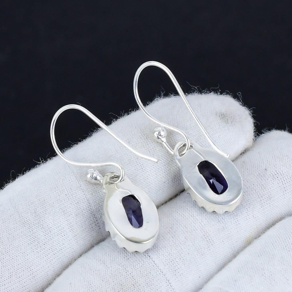 Amethyst Gemstone 925 Sterling Silver Earring, Boho Silver Jewelry Dangle Earrings, Gifts For Thanksgiving Gifts For Her