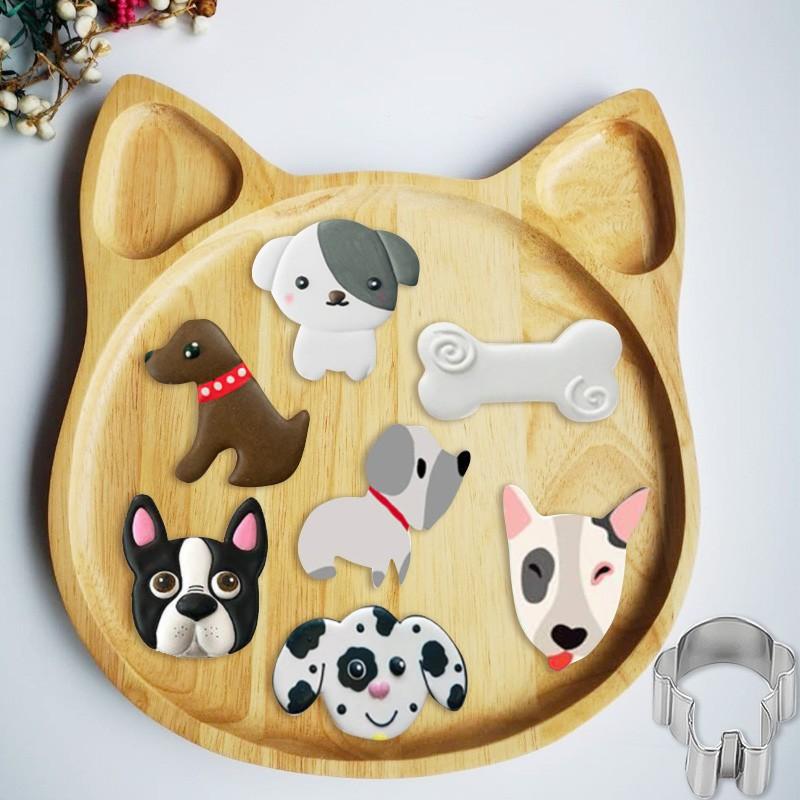 5-Piece Dog Cutter Stainless Steel Baker Child Diy Homemade Snack Idea