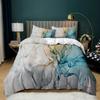 Home Textile Marble Texture Three-Piece Gradual Change Quilt Cover Digital Printing Bedding