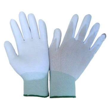 Bird White Work Gloves Size 7