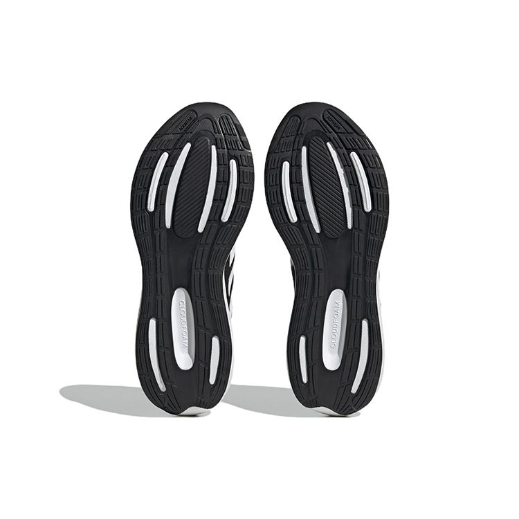 adidas Runfalcon 3.0 Cloudfoam Low Черно-белые мужские кроссовки Core-Black Cloud-White HQ3790