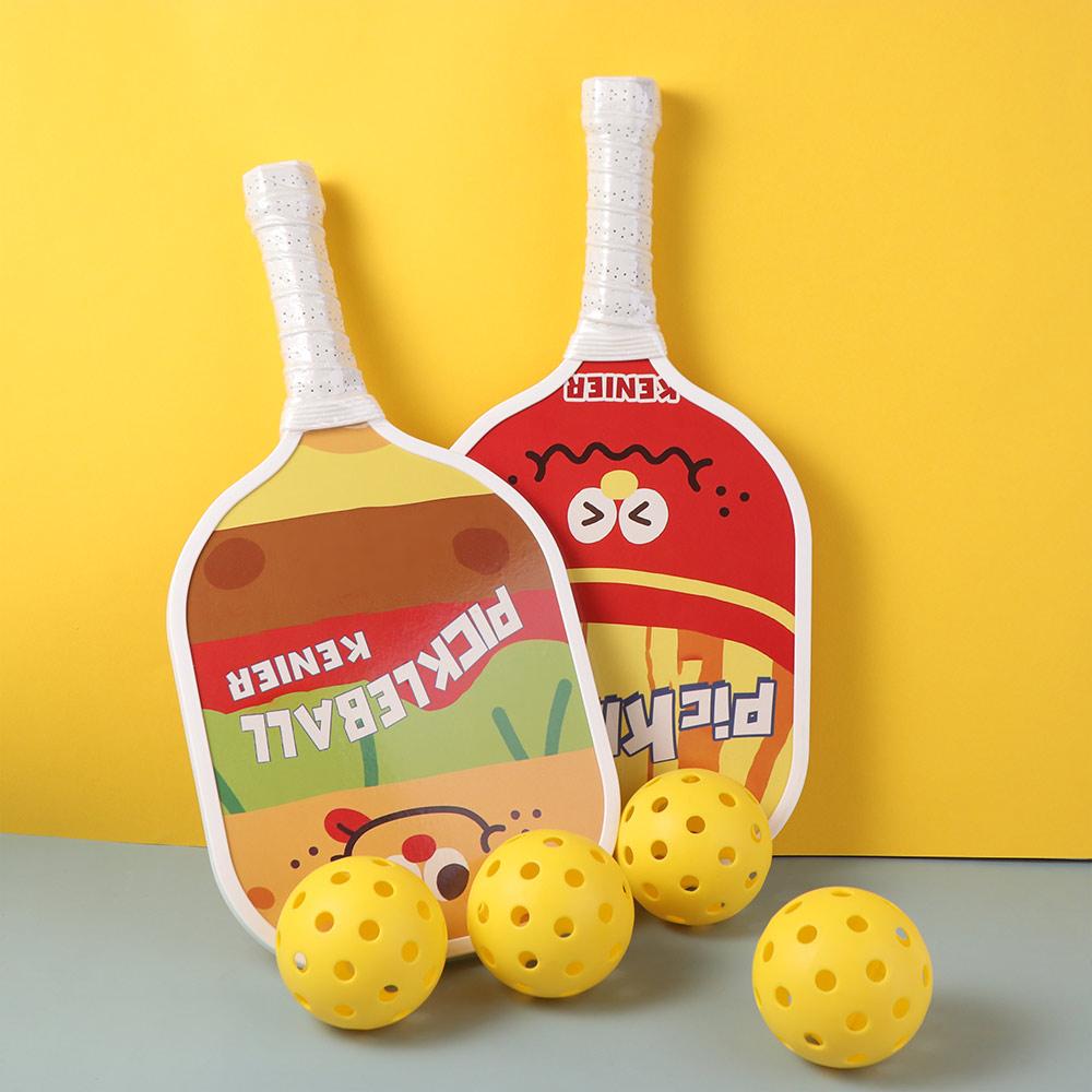 2 Pickleball Racket Fiberglass Pickle Ball Paddles Non Slip Grip Pickleball Racket  Men Women