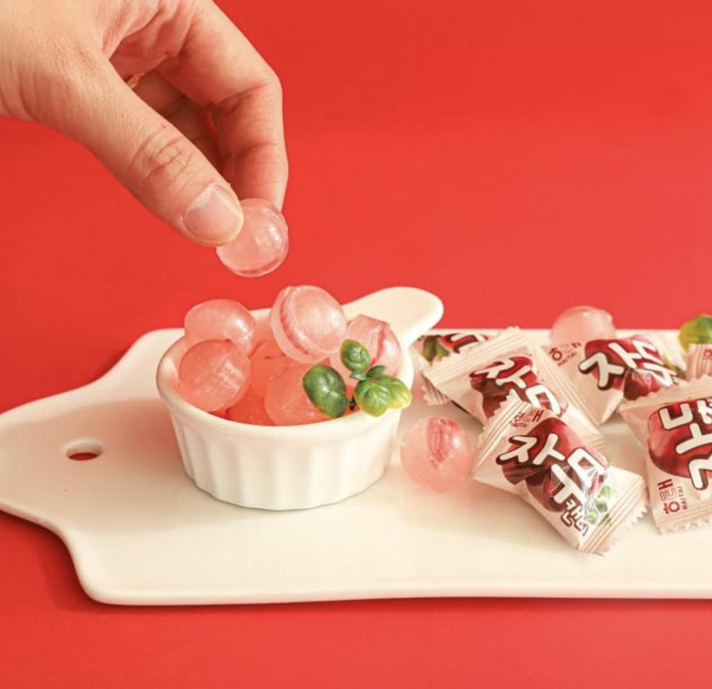 Haitai Plum Candy Sweet Fruity Hard Drops Refreshing Snack 315g (Pack of 2)