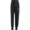 X Stella McCartney Collaboration McCartney Splitcuff Casual Soft Comfortable Solid High Waist Knitted Sweatpants Women Bottoms Black IW9852