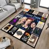 1pc Hocus Pocus Halloween Quotes Carpet for Playroom Bedroom Living Room Sofa Home Decor,kids Game Area Rug Non-slip Floor Mat Y826154