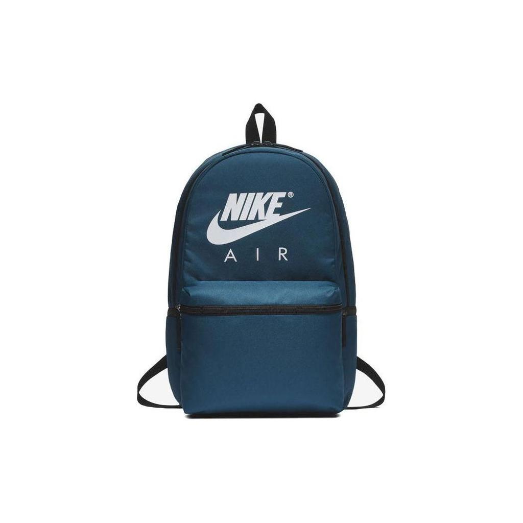 Nike Letter Logo Print Zipper Travel Sports Polyester Backpack Unisex Backpack Blue BA5777-410