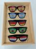 8PCS HD Vision Flag Sunglasses Football Match Fans Sun Glasses Comfortable Anti-slip Legs Sports Party Eyewear
