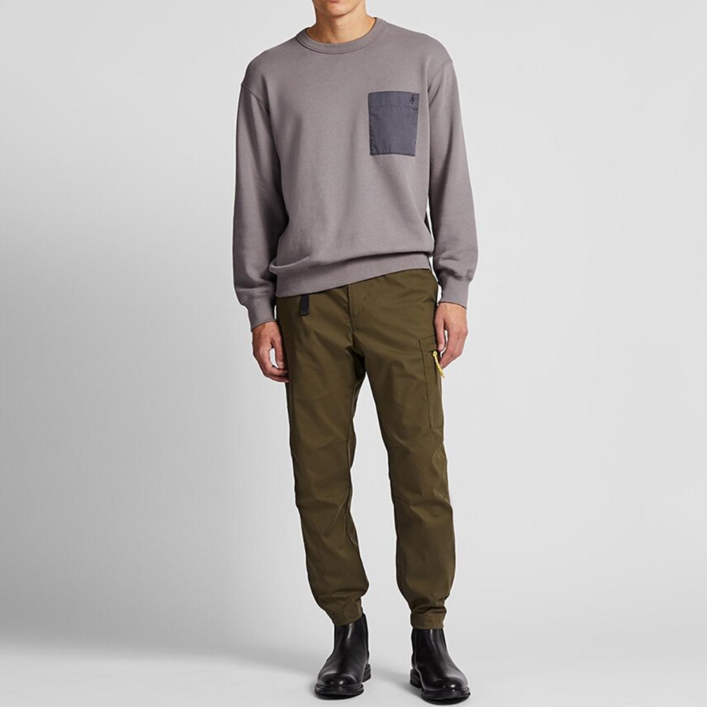 Uniqlo Свитшот спортивный с длинным рукавом, коллаборация X JW Anderson, мужской, серый 421640000-05