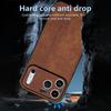 For iPhone 17 Pro Case Protective PU Leather Covered TPU Phone Shell