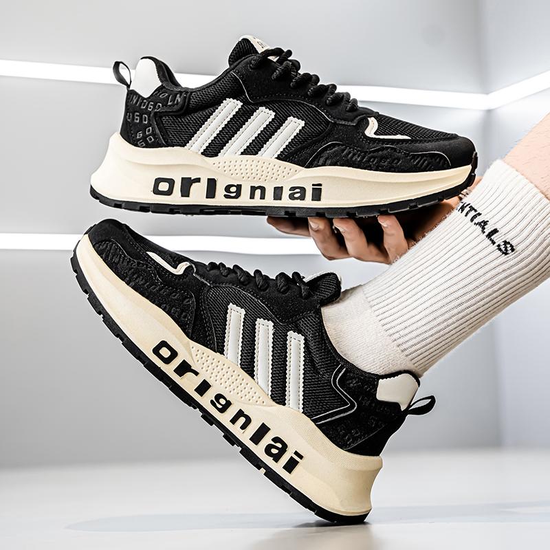 Новая мода мужская обувь Four Seasons удобная обувь для студентов и мальчиков трендовые мягкие подошвы дышащие повседневные кроссовки для бега