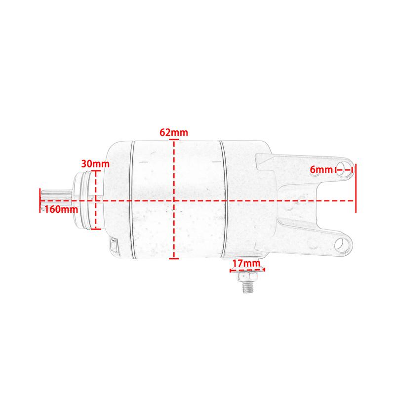 Accessories moto Replacement Engine Starter Motor For Vespa LX150 3V ie 2012-2013 LX125 3V ie 2012-2014 250 X7 2008-2010 7002687