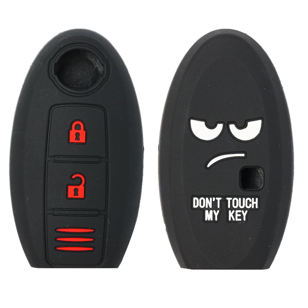 Силиконовый чехол-накладка на ключ с 3 кнопками для Nissan Qashqai Micra Juke F15