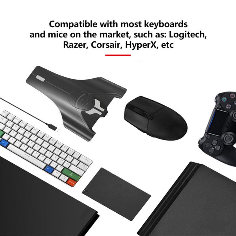 Адаптер для клавиатуры и мыши Нет шума, нет задержки Конвертер для клавиатуры и мыши?Совместимость с переключателем PS4 PS5 PS4
