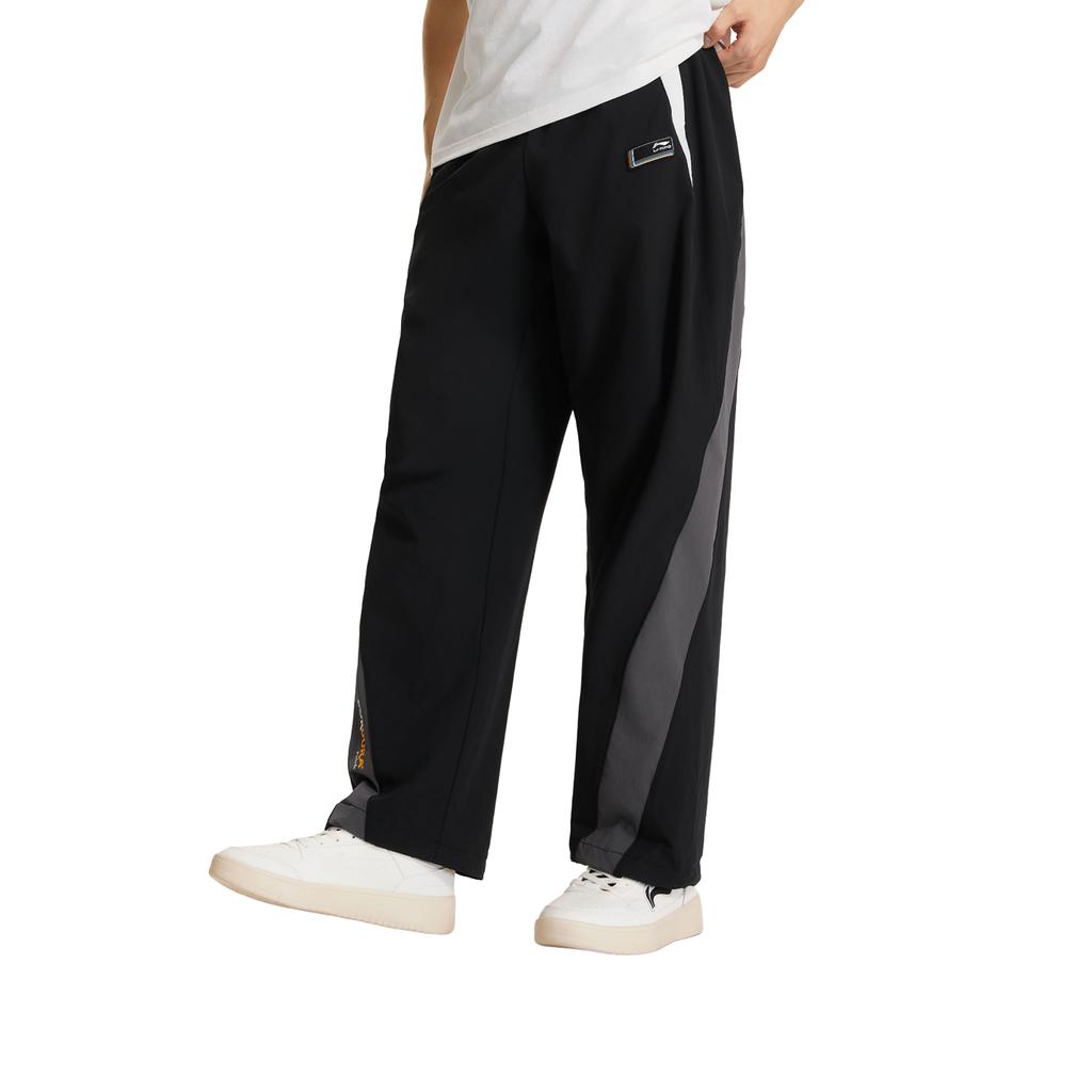 Li Ning Спортивные брюки мужские черные AYKW819-1