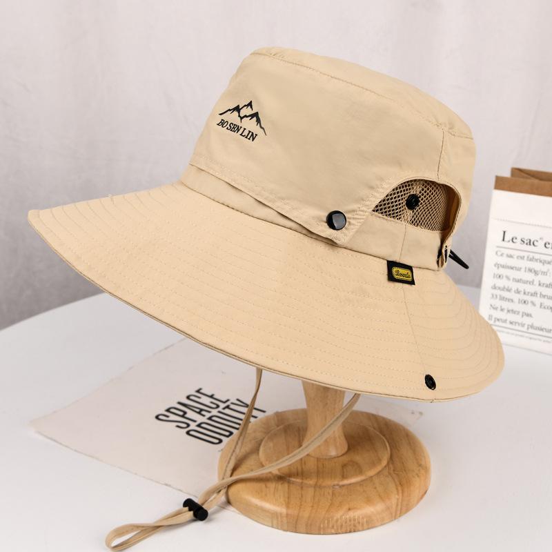 1 шт. Водонепроницаемая унисекс-шляпа для альпинизма, быстросохнущая солнцезащитная кепка на шнурке для походов, рыбалки для мужчин и женщин