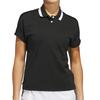 Golf Beyond the Course French Sleep Box Silhouette Short Sleeve Polo for Black Women,