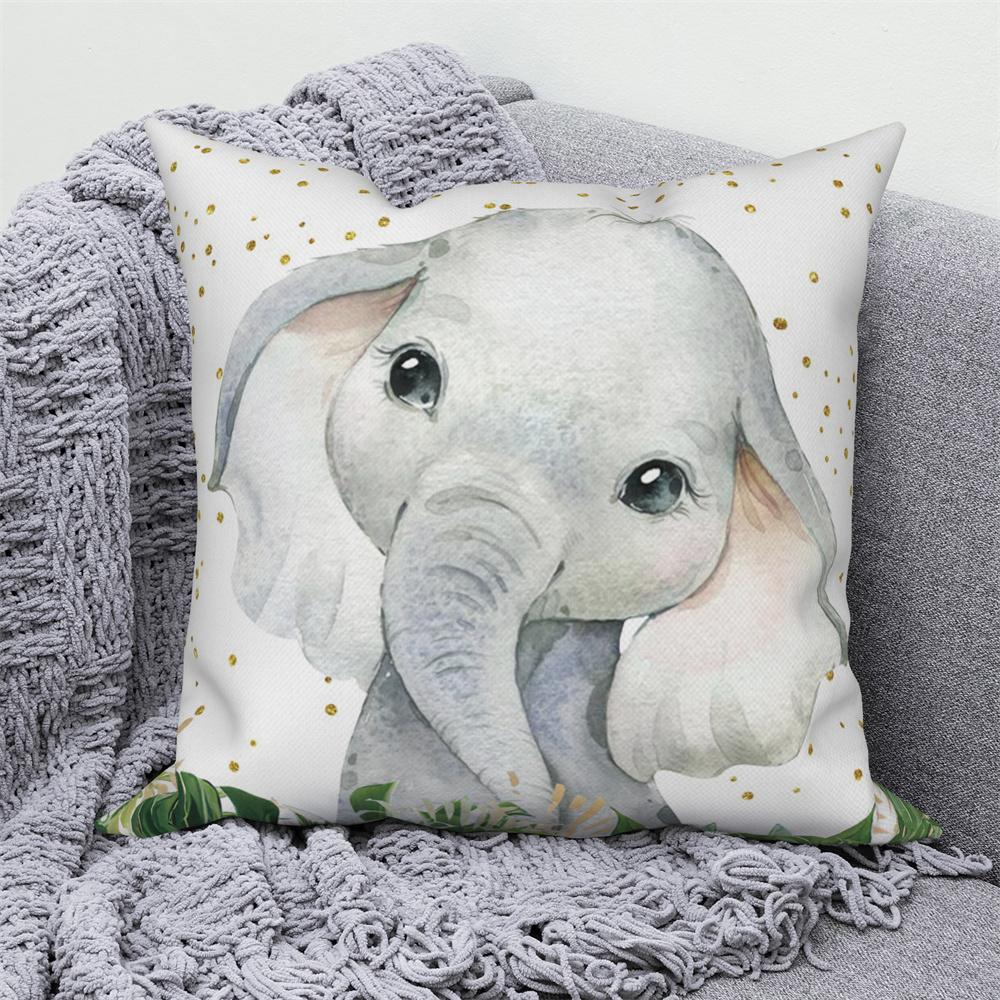 Милая подушка-чехол с животным для украшения дивана, полиэстер, наволочка для подушки-обнимашки, гостиная, кресло, автомобиль, дом, 30x50