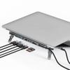 Складная алюминиевая док-станция USB C, 7-портовый хаб-расширитель, 4K60Hz, 100W зарядка, Ethernet, кардридер для ноутбуков