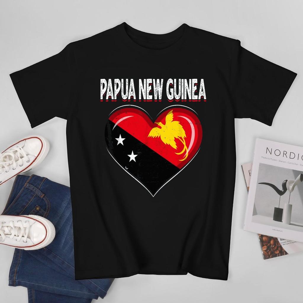 More Design Papua New Guinea Flag Unisex Tshirt Tees Tshirt Oneck T Shirts Unisex Boys Clothing 100 Cotton