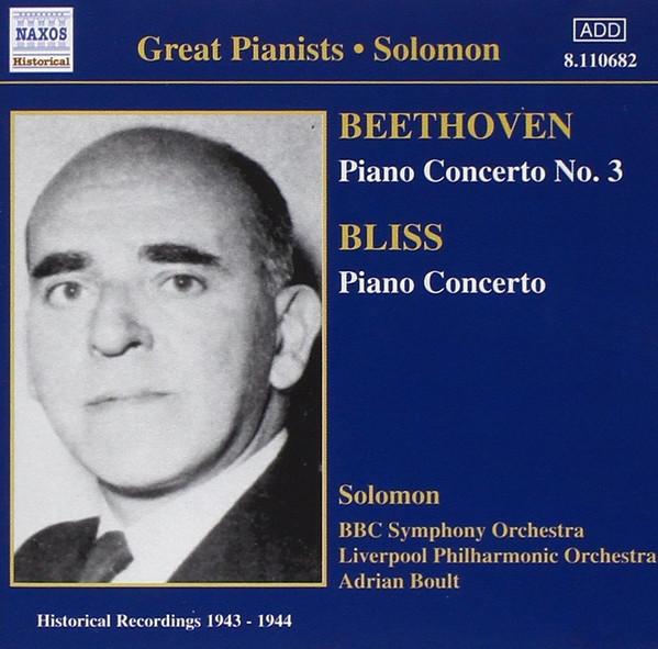 CD БЕТХОВЕН, БЛИСС, СОЛОМОН - Концерт для фортепиано №. 3 - Концерт для фортепиано 8110682 Naxos Historica 2002 Европа Классика Б/У