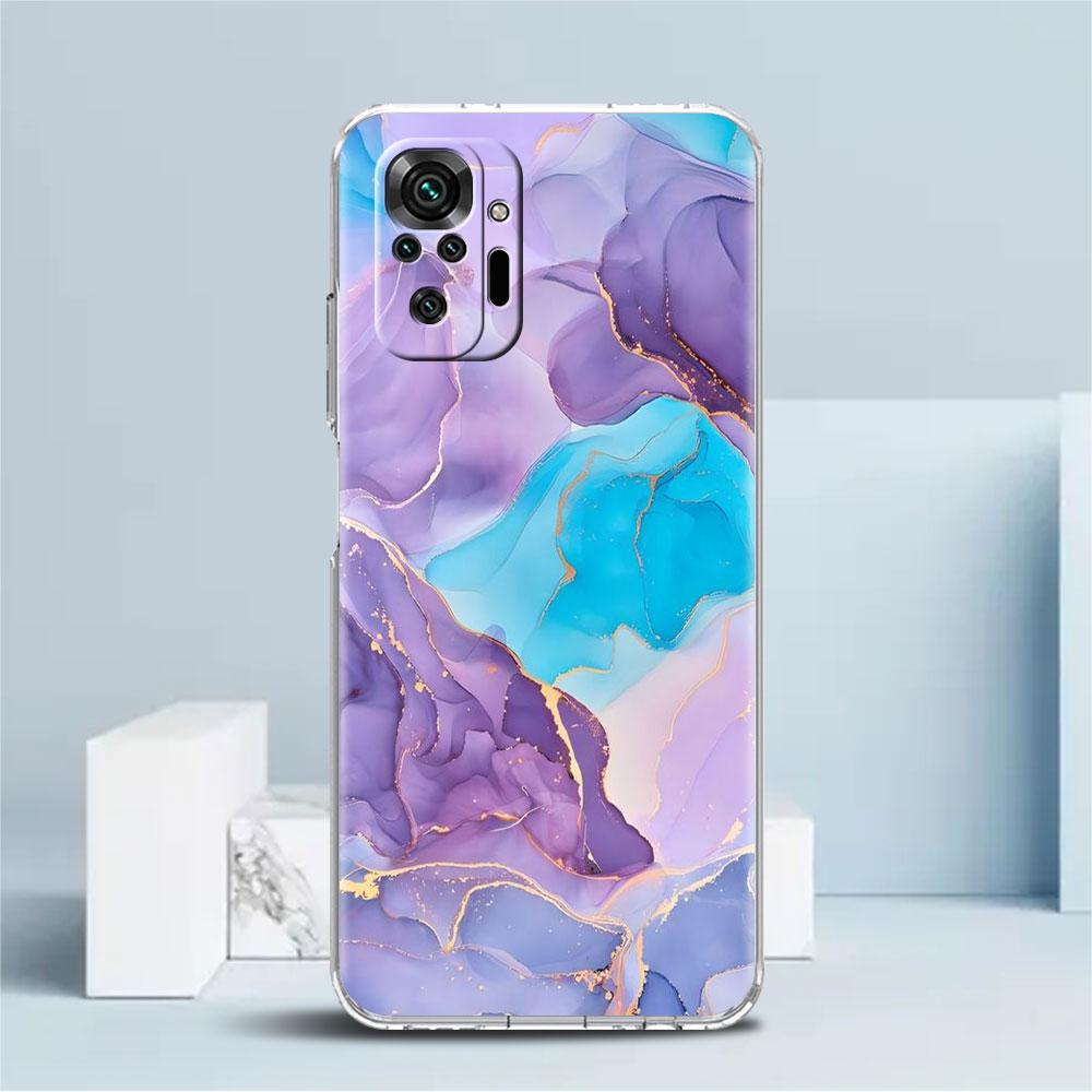 Роскошный классный прозрачный чехол с мраморным узором для Xiaomi Redmi Note 11 Pro 10 9 9S 8 8T 7 9A 9C 9T 10 10C K40 прозрачный чехол для телефона