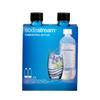 Sodastream 1l Carbonating Black by SodaStream Bottles- (Twin Pack)