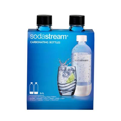 Бутылки для газирования Sodastream 1 л - Черные (Двойной пакет) от SodaStream