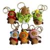 Kapibala Capybara Keychains Wool Making Crochet Keyrings Creative Knitting Capybara Doll Small Toy