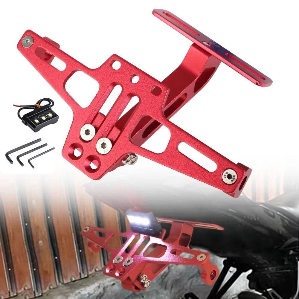 Adjustable Motorcycle Rear License Plate Mount Registration Plate Holder Motorbike Parts