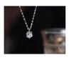 S925 Sterling Silver Necklace with Moissanite Six-Claw Pendant – Elegant, Versatile Light Luxury Clavicle Chain