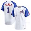 Mens Atlanta Braves White City Edition Baseball Jersey - Acuna Jr. 13 Fan Apparel Fall Winter