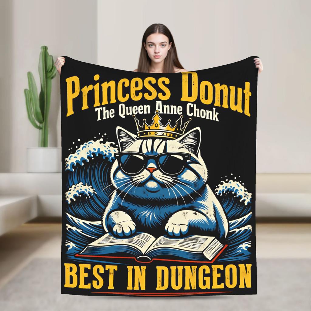 Princess Donut Dungeon Crawler Poster Blankets Quality Warm Comfy Bedding Throws Winter Travel Car Bedroom Casual Bedspread