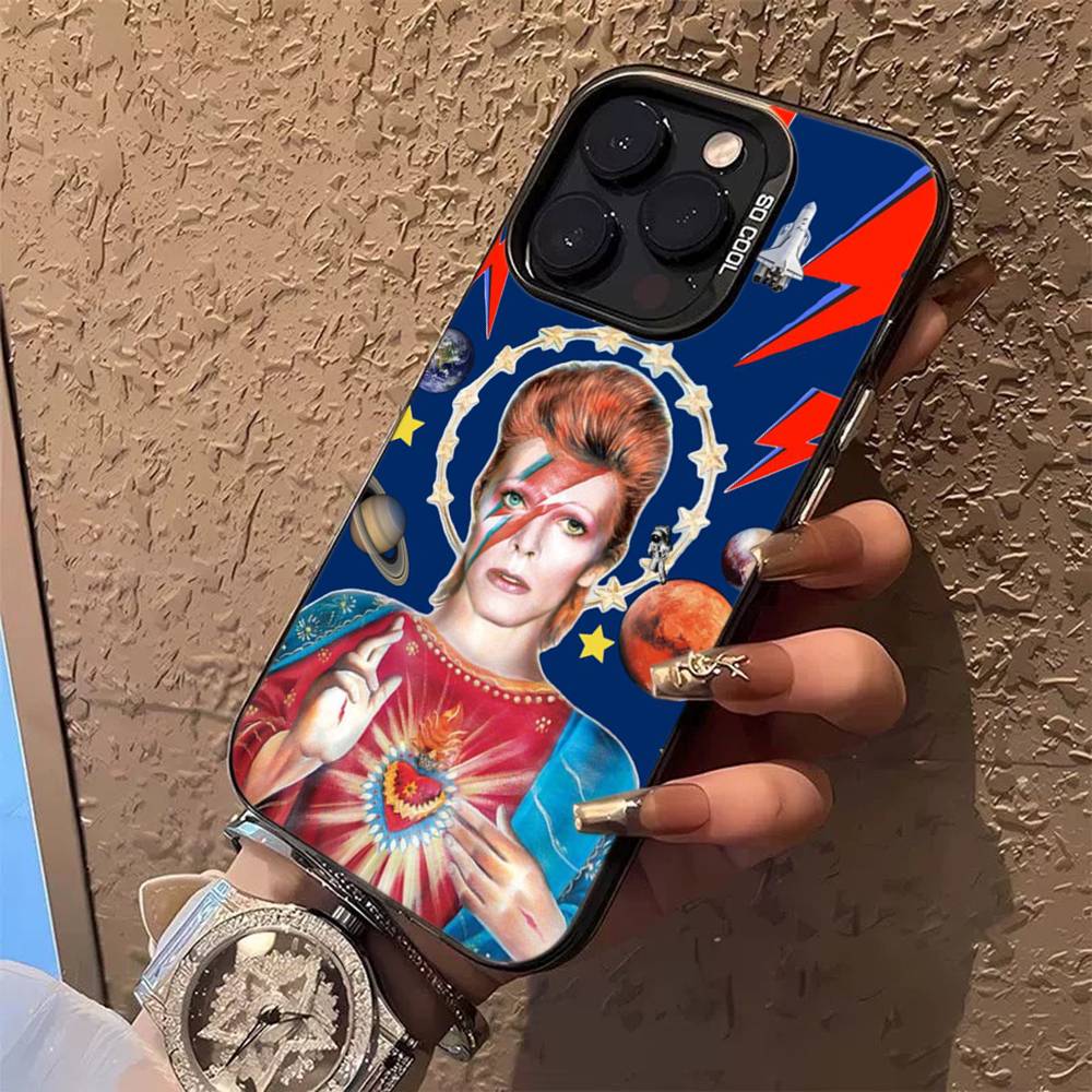D-Дэвид Сингер B-Боуи Цветной Чехол для Телефона Для iPhone 17 16 15 14 13 12 11 Pro Max Plus Pro Оболочка