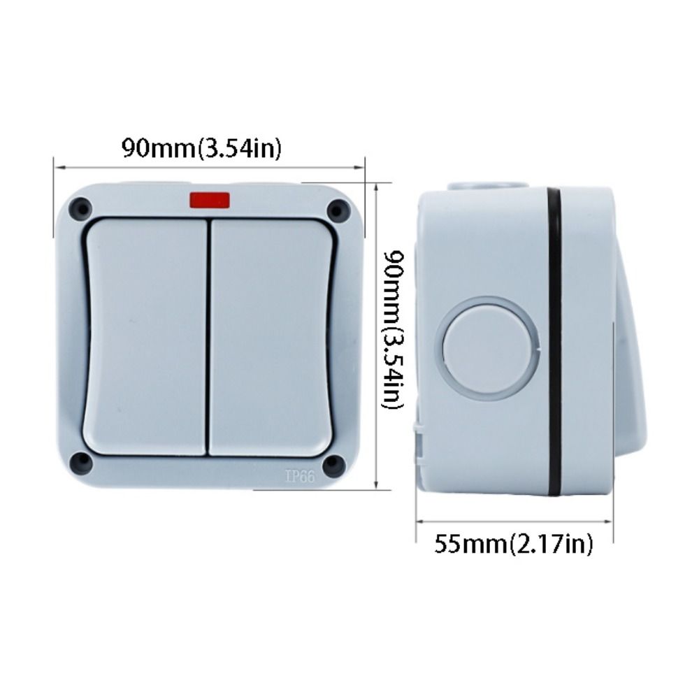 Heat Resistant IP66 Outdoor Switch Push Button Power Switch  Outdoor Home Electrical