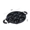 Aluminum 7-Hole Cake Cooking Pan Anti-scald Handle Cake Ball Plate Grill Pan Takoyaki Maker  Scones