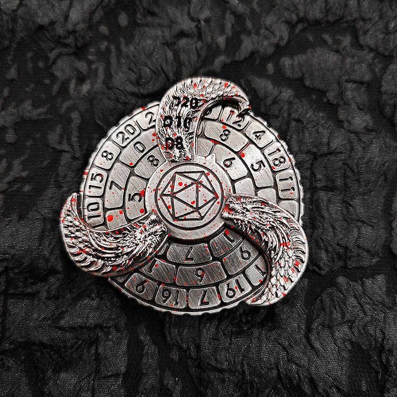 Ручной вертушка для игральных костей Dungeons and Dragons, вертушка для игральных костей DND, игральные кости для рулетки D&D и игрушка для снятия стресса