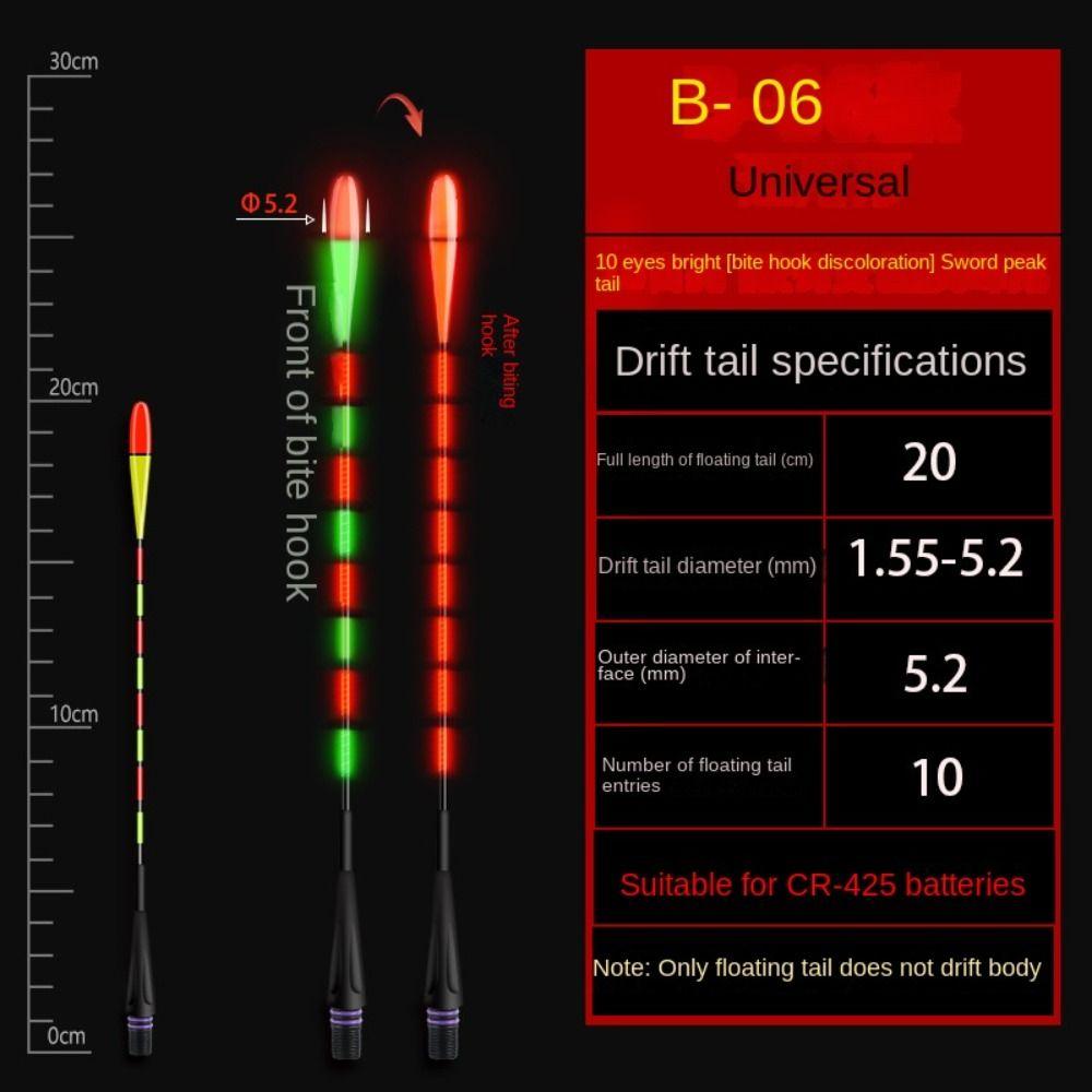 1 шт. супер яркий светодиодный умный поплавок для рыбалки, светящийся поплавок для ночной рыбалки, ночная рыбалка