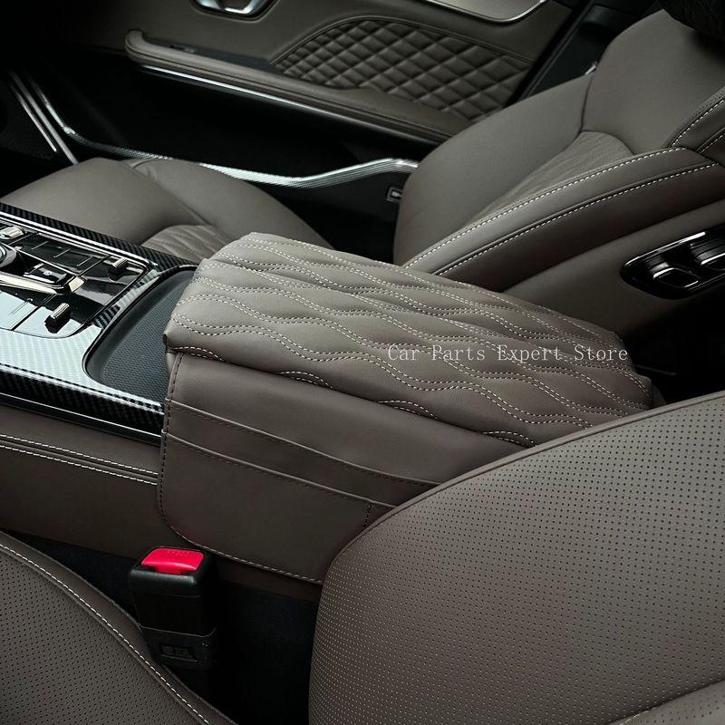 For BYD Han DMI EV - Car Armrest Box Increase Height Pad Cover Central Console Storage Heighten Case Interior Decoration