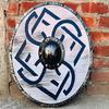 Medieval Round Shield Viking Shield Unique Battle Design Shield Wooden 60.96 Cm Best Gift