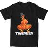 Twerkey Twerking Turkey Pilgrim T Shirt Summer Thanksgiving Twerk Turkey T Shirts Cotton Tshirt For Men Short Sleeves Tops