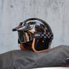 Ретро полуоткрытый мотоциклетный шлем аксессуары для кроссовых мотоциклов мотоциклетный шлем 3/4 ретро шлем зимой