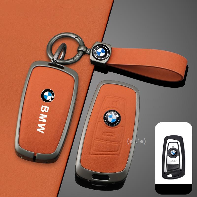Leather Car Remote Key Case Cover Shell for BMW 1 3 5 7 Series X1 X3 X4 X5 F10 F15 F16 F20 F30 F18 F25 M3 M4 E34 bmw Sticker DT4