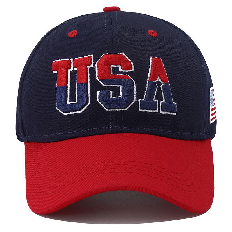 Новая американская флаг вышивка Бейсболка 2023 для мужчин женщин Хлопок Snapback Кепка Унисекс Хип-хоп США Кепки для Мужчины Gorras Hombre